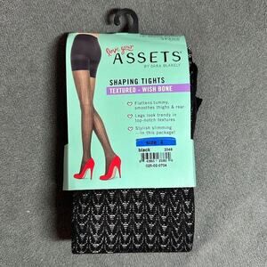 🖤 Assets by Spanx Textured Shaping Tights – Wish Bone Style - Size 4 - NIB 🖤